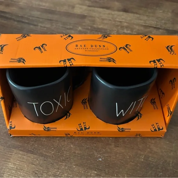 Rae Dunn Black Halloween Mug Duo - Picture 2 of 3